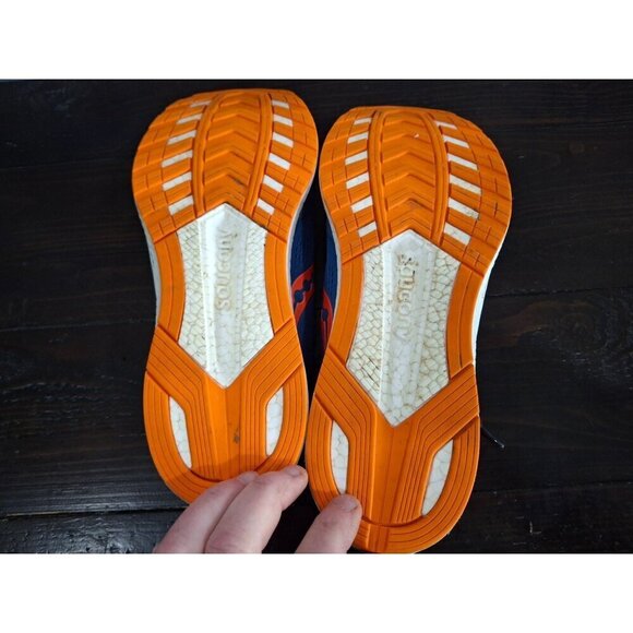 EUC Saucony Freedom 4 Jackalope in Blue & Orange/Sz. 12 - Picture 7 of 9